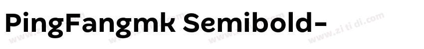 PingFangmk Semibold字体转换
